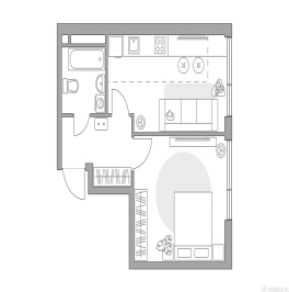 Продажа 1-комн квартиры в новостройке , Рязанский проспект, 4Ас2 Продажа 1-комн квартиры в новостройке , Рязанский проспект, 4Ас2