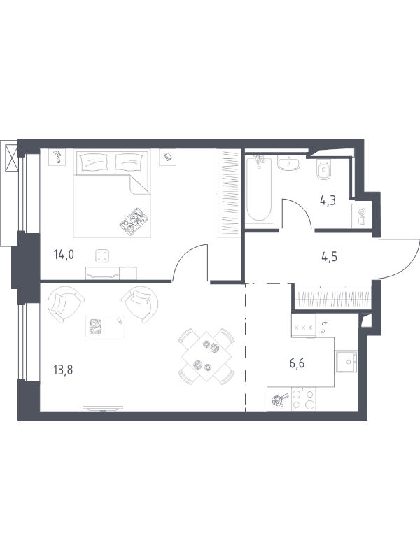 Продажа 1-комн квартиры в новостройке Верейская ул,  к. 3.1