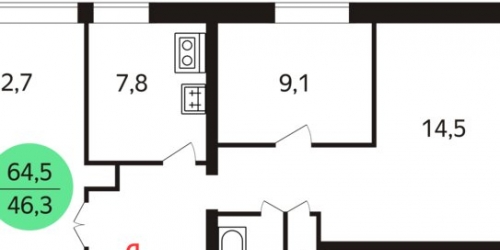3-комн квартира Заревый проезд,  д. 8,  к. 1