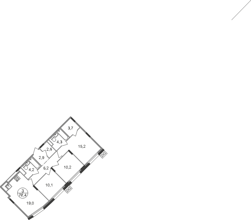 Продажа 3-комн квартиры в новостройке Заречье п., Каштановая ул.,  к. 2.1