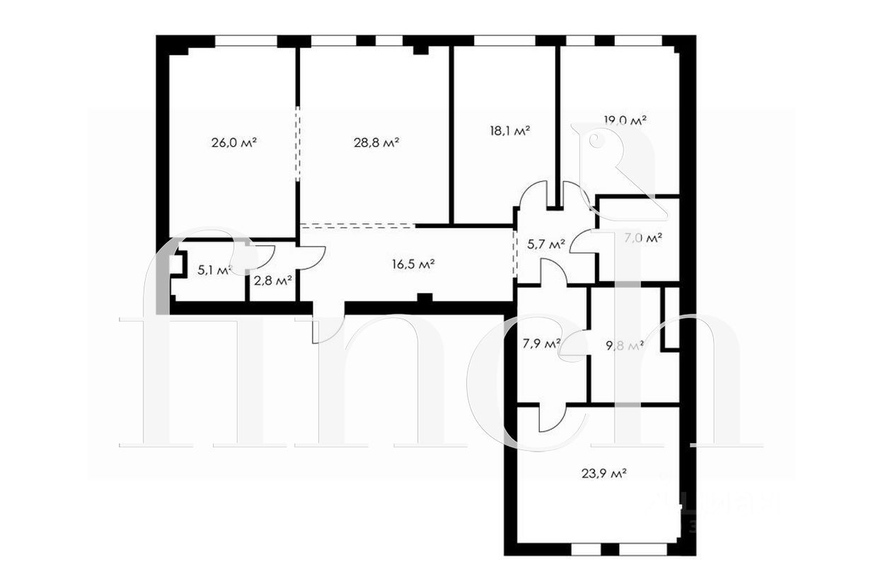 Продажа 4-комн квартиры на вторичном рынке Садовническая улица, 57С1