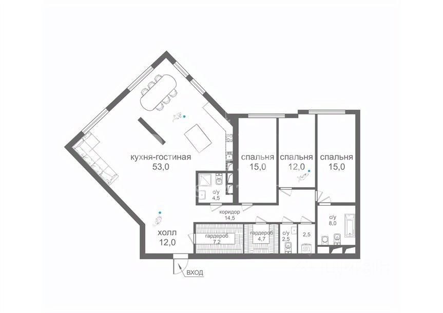 Продажа 4-комн квартиры на вторичном рынке Мосфильмовская улица, 8