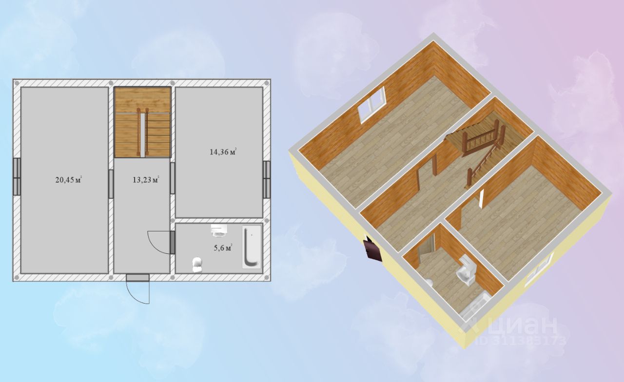 Продажа дома д. Юля-Пурская, улица Речная
