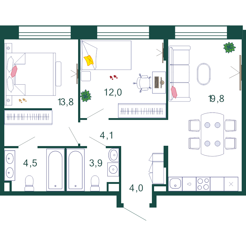 Продажа 2-комн квартиры в новостройке Москва г., Автозаводская ул.,  к. 2.4