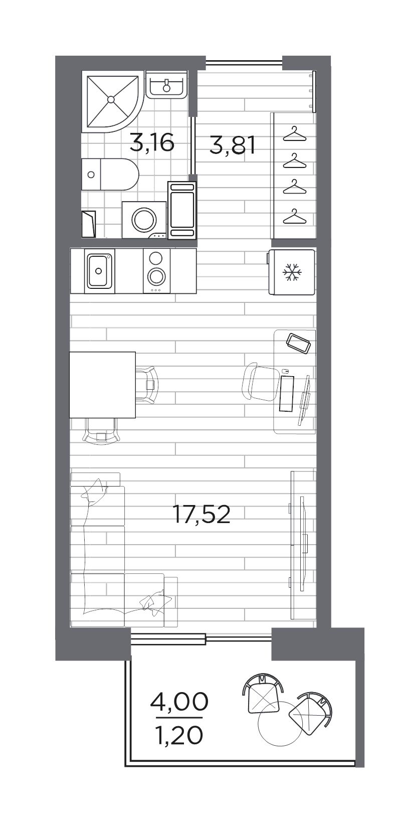 Продажа студии Санкт-Петербург г., Суздальское ш.,  к. 611