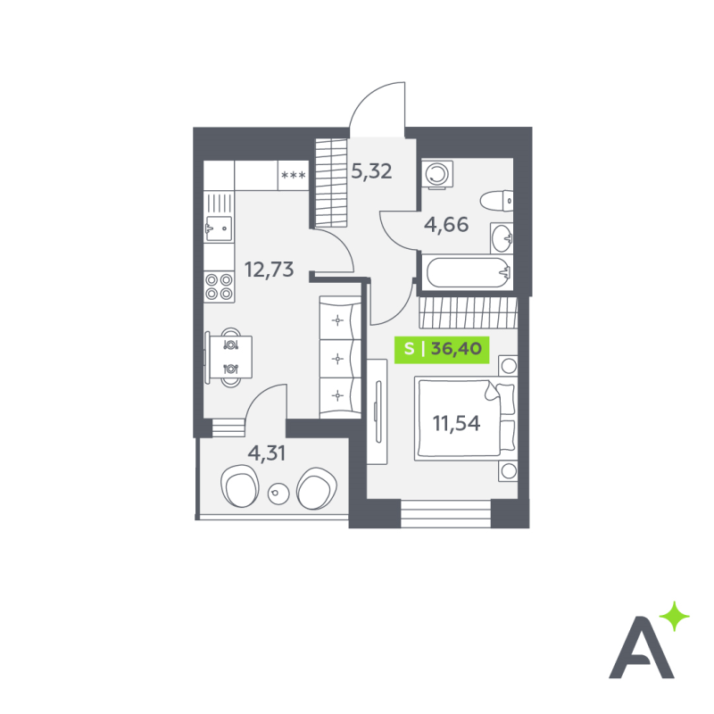 Продажа 1-комн квартиры в новостройке Янино-1 д., Заводская ул.,  к. 1