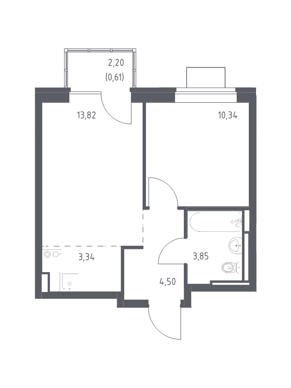 Продажа 1-комн квартиры в новостройке Богданиха д., Красная Слобода ул.,  к. 7.3