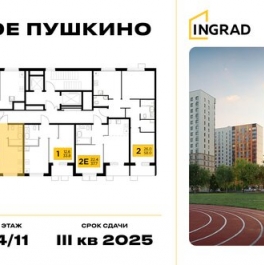 Продажа 1-комн квартиры на вторичном рынке Пушкино г, Александра Меня ул