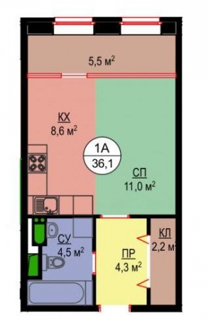 Планировка ЖК Эдальго, 11 м2