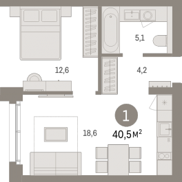 Продажа 1-комн квартиры в новостройке Новоселье п., Петропавловская ул.,  к. 2