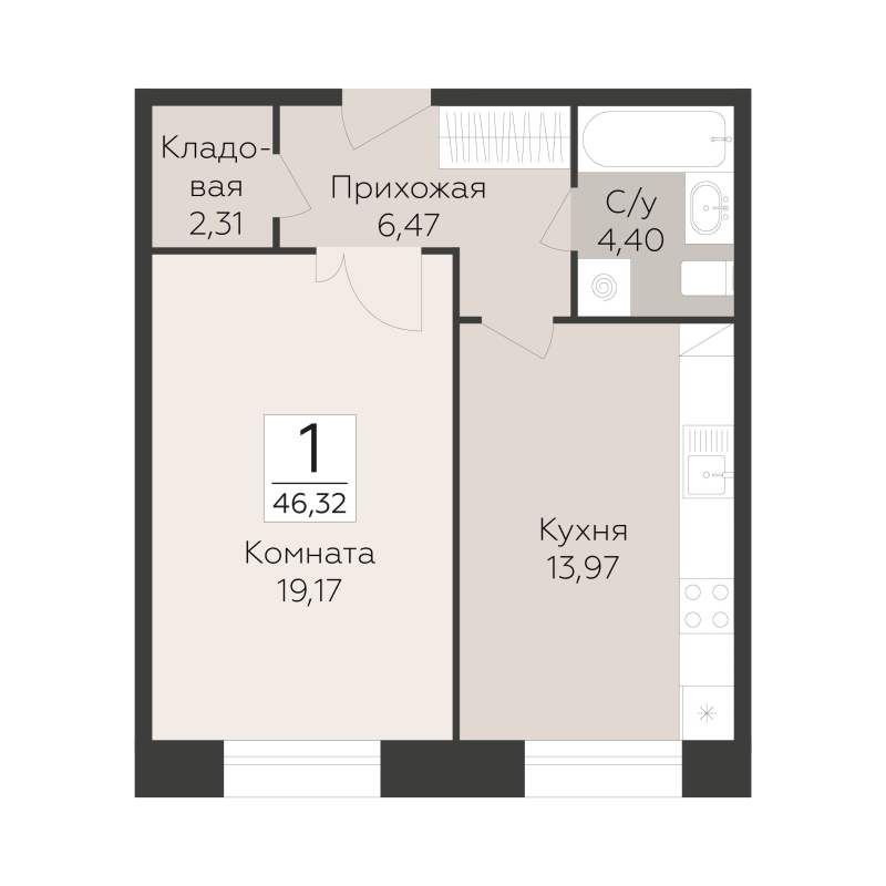 Продажа 1-комн квартиры в новостройке Подольск г., Красногвардейский б-р,  к. 33А