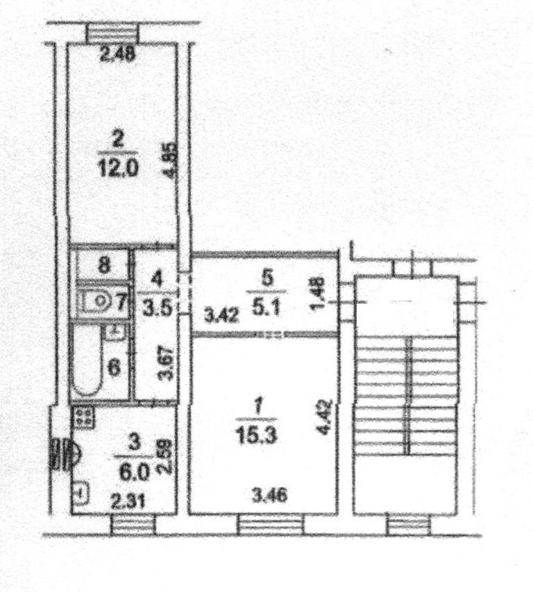 Продажа 2-комн квартиры на вторичном рынке Фрязино г, Ленина ул,  д. 18