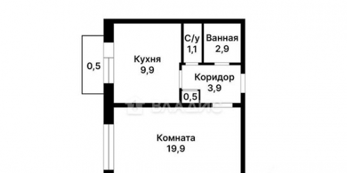 1-комн квартира ул Обручева,  д. 22
