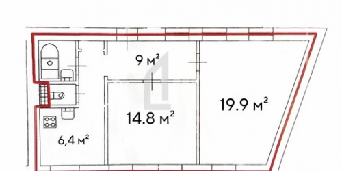 2-комн квартира Ивана Черных ул,  д. 1