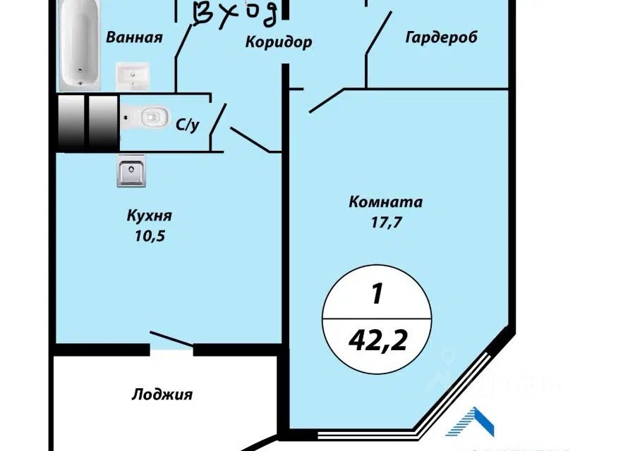 Аренда 1-комн квартиры на вторичном рынке Химки, улица Горшина, 1