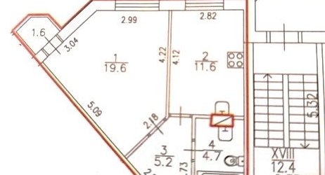 1-комн квартира улица Пионерстроя, 21к1