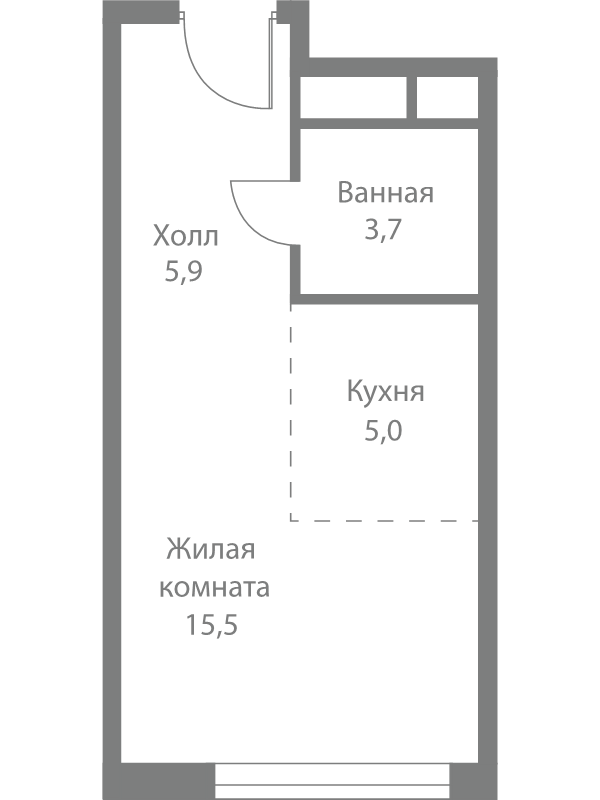 Продажа студии Москва г., Сколковское ш.,  к. 4