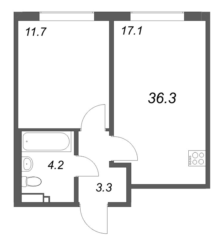 Продажа 1-комн квартиры в новостройке Шушары п., Пулковское ш.,  к. 4