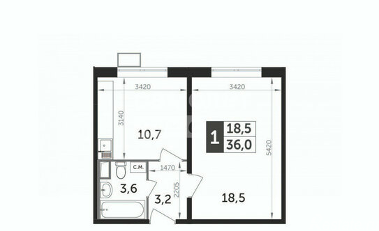 Продажа 1-комн квартиры на вторичном рынке Битца, Южный бульвар,  д. 4