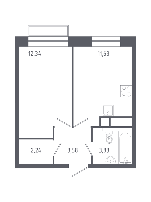 Продажа 1-комн квартиры в новостройке Балашиха г., Павлино мкр.,  к. 6