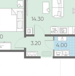 Продажа 1-комн квартиры на вторичном рынке Ковалёво, Поперечная улица,  д. 1 к3