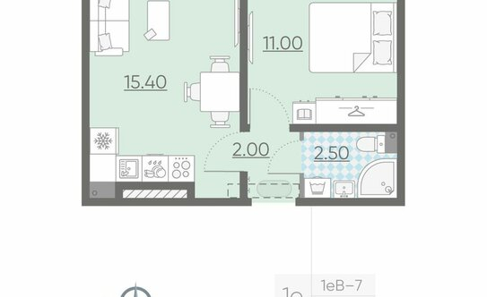 Продажа 1-комн квартиры на вторичном рынке Ковалёво, Поперечная улица,  д. 2 к2