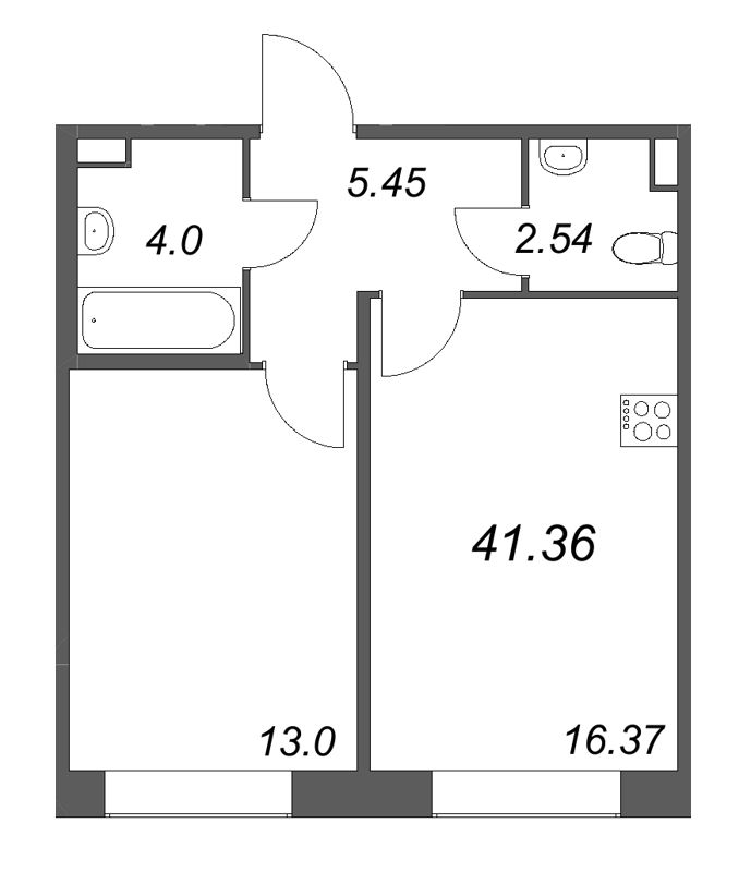 Продажа 1-комн квартиры в новостройке Санкт-Петербург г., Курская ул.,  к. 1