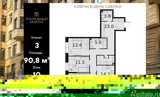 Продажа 2-комн квартиры на вторичном рынке улица Ротмистрова,  д. 2 к3