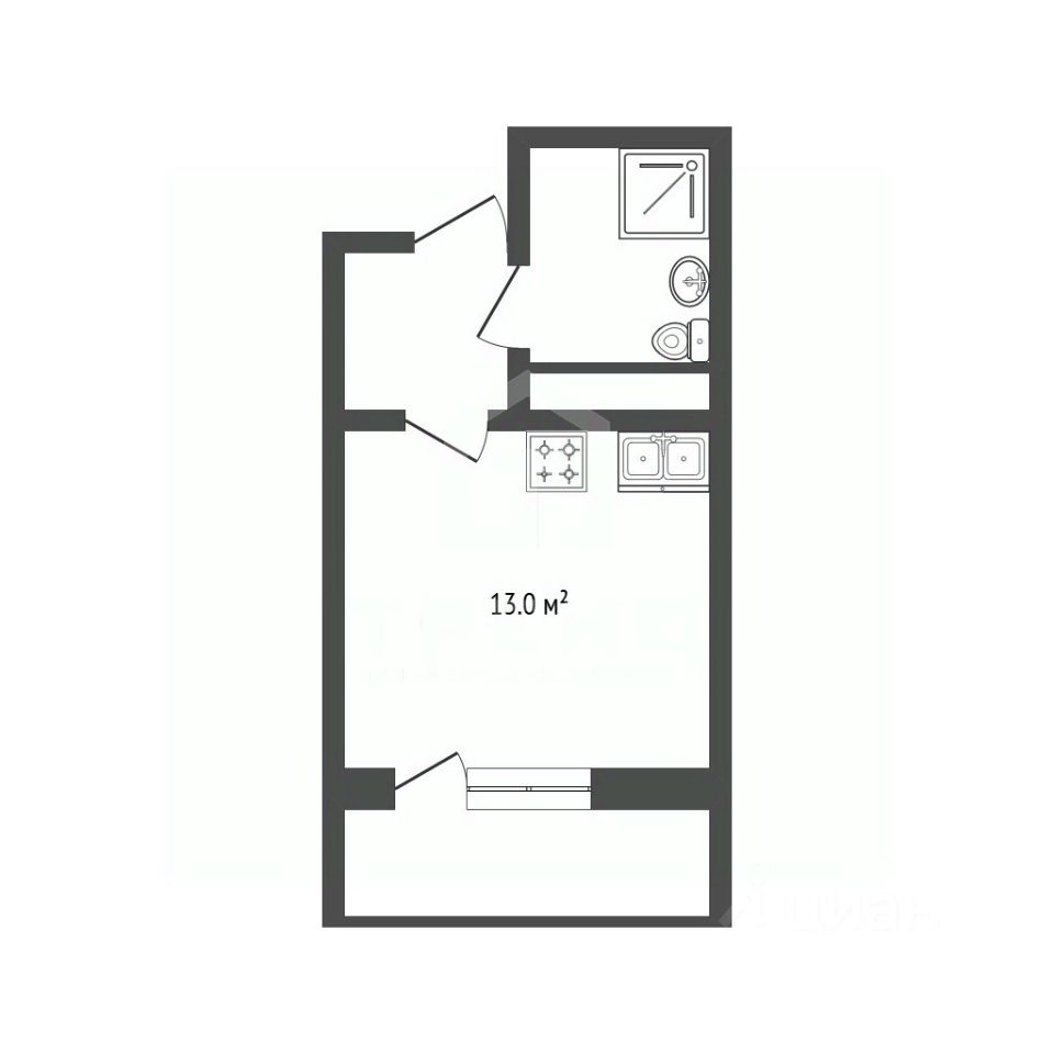 Продажа студии Октябрьская набережная, 44