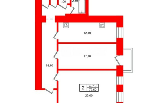 Продажа 2-комн квартиры на вторичном рынке Литейный проспект,  д. 32