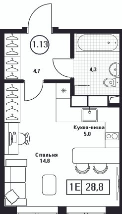 Продажа студии Пушкино г., Нижняя ул.,  к. 2
