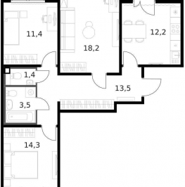 Продажа 3-комн квартиры на вторичном рынке Ленинградское шоссе, д. 228, к. 4 Продажа 3-комн квартиры на вторичном рынке Ленинградское шоссе, д. 228, к. 4
