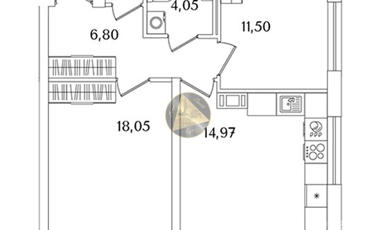 Продажа 2-комн квартиры на вторичном рынке Октябрьская наб,  д. 120 с1