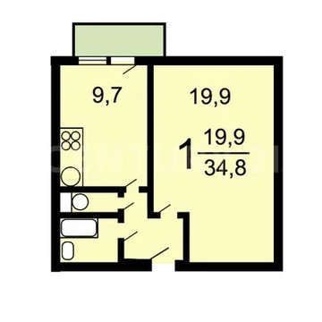 Продажа 1-комн квартиры на вторичном рынке 5-я Магистральная ул,  д. 18
