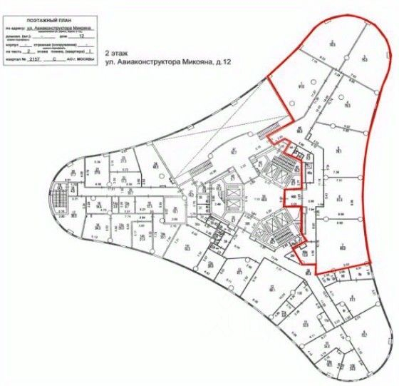Аренда офиса ул Авиаконструктора Микояна,  д. 12