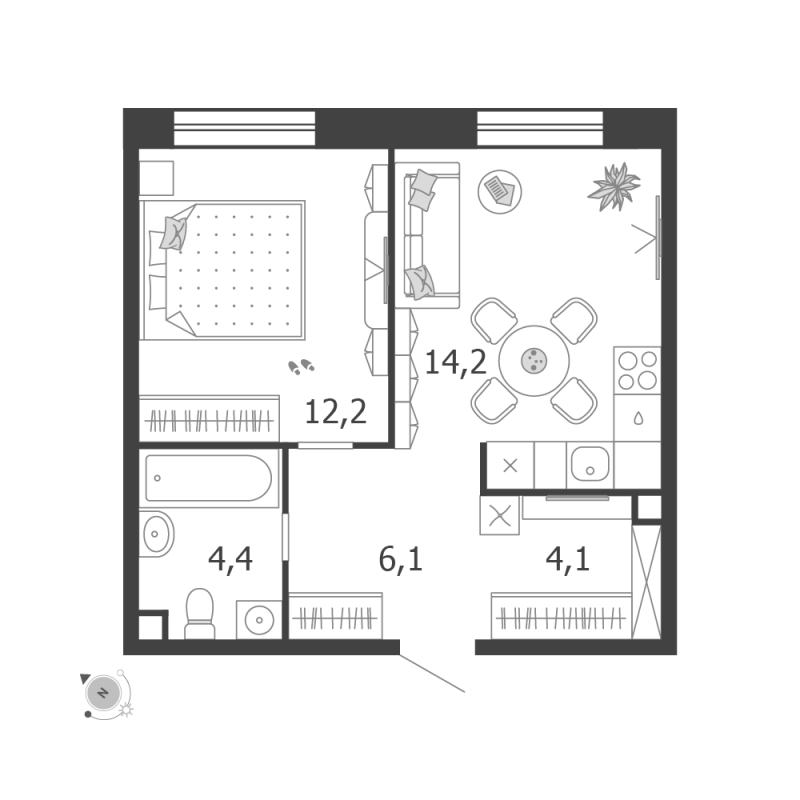 Продажа 1-комн квартиры в новостройке Москва г., Автозаводская ул.,  к. 3.9