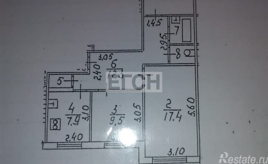 Продажа 3-комн квартиры на вторичном рынке Жуковский, ул Горельники,  д. 5