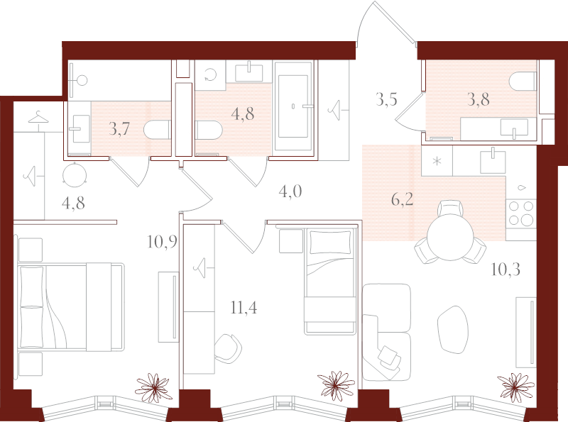 Продажа 2-комн квартиры в новостройке Москва г., Большая Тульская ул.,  к. Б