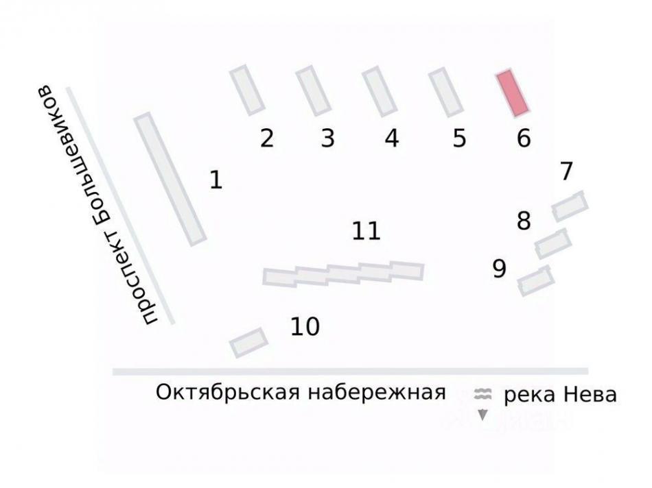 Продажа ПСН Октябрьская наб,  д. 104 к2 литП