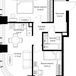 Продажа 2-комн квартиры в новостройке Москва г., Верейская ул.,  к. 3
