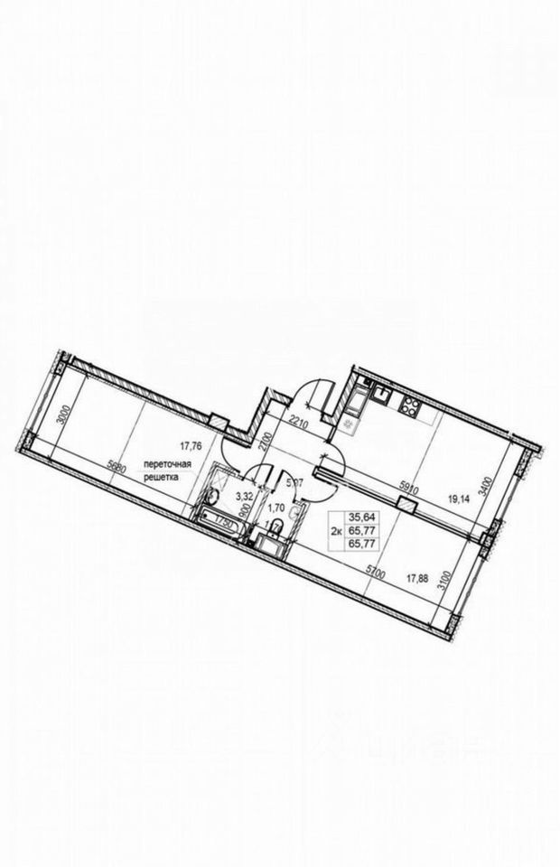 Продажа 2-комн квартиры на вторичном рынке Ремесленная улица, 15