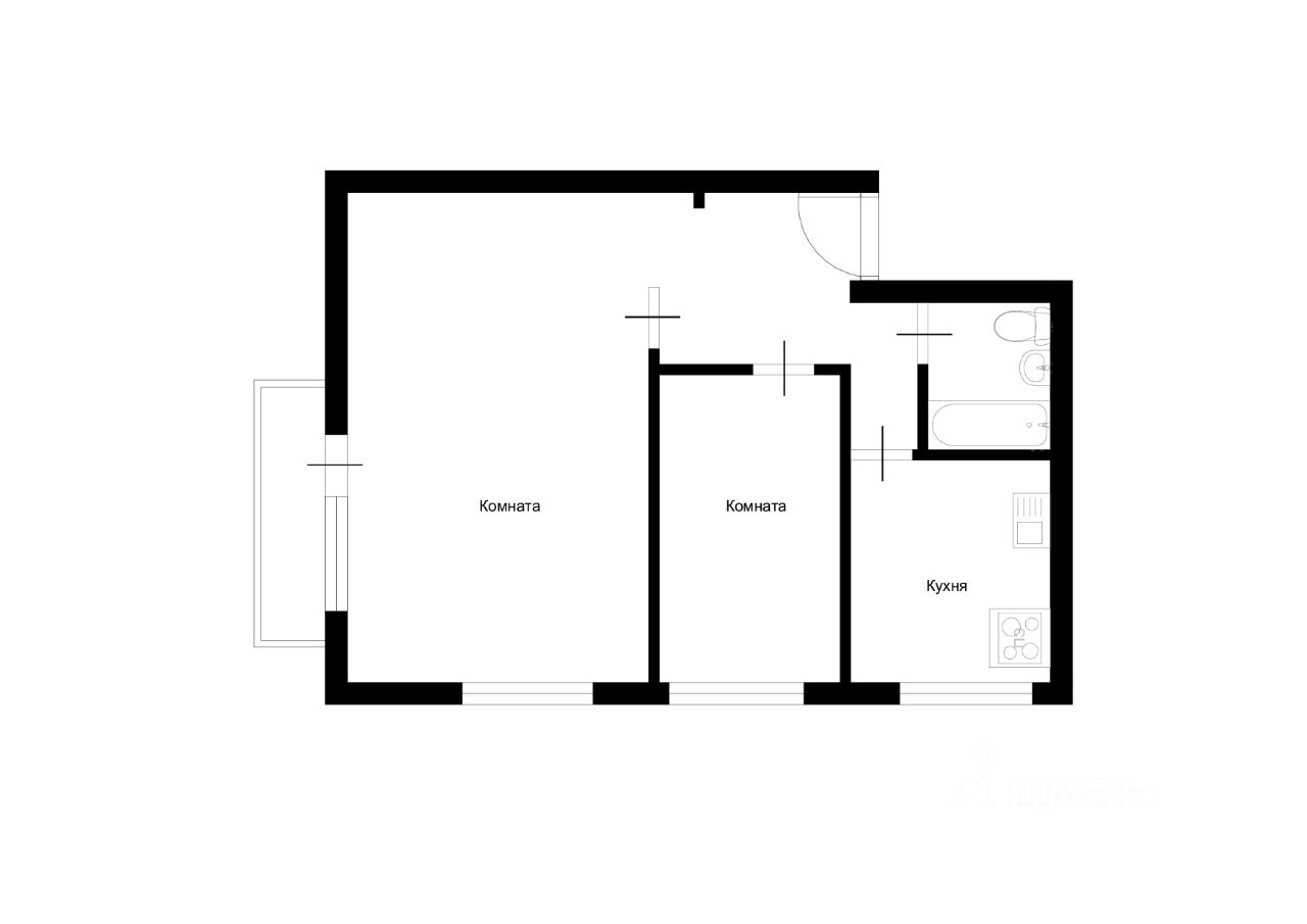 Аренда 2-комн квартиры на вторичном рынке 3-я Парковая улица, 42К1