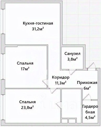 Продажа 2-комн квартиры на вторичном рынке улица Усачева, 15А