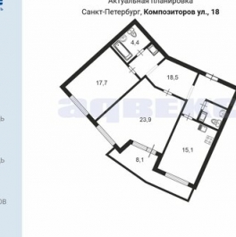 Продажа 2-комн квартиры на вторичном рынке Композиторов ул,  д. 18