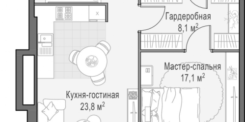 1-комн квартира Москва г., Сергея Макеева ул.,  к. A