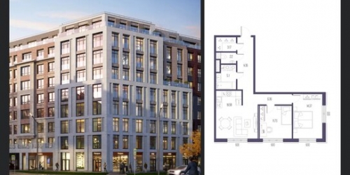 2-комн квартира Малоохтинский пр-кт,  д. 68а