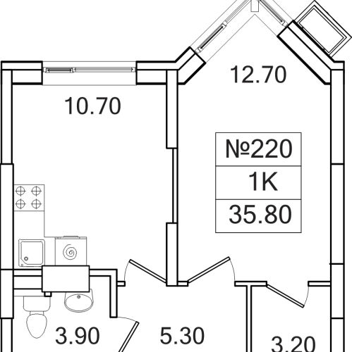 1-комн квартира Сапроново д., Калиновая ул.,  к. 6