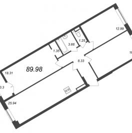 Продажа 3-комн квартиры в новостройке Санкт-Петербург г., Ремесленная ул.,  к. 3