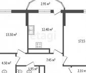 Продать Квартиры вторичка Парголово п, Фёдора Абрамова ул  19 к1 