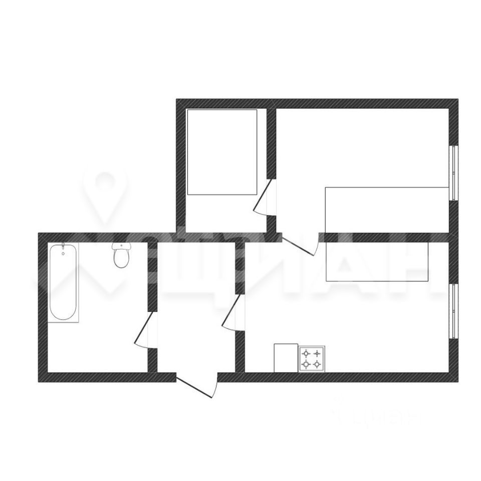 Продажа 3-комн квартиры на вторичном рынке Балашиха, Парковая улица, 7